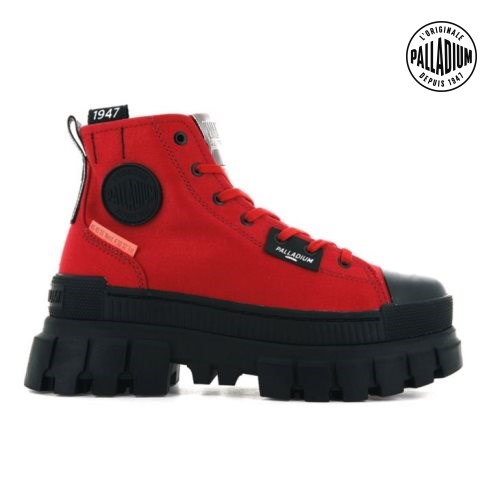 Palladium Revolt Hi TX Platform Schoenen Dames Rood | NL 85IKWRV